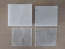 90x Bustine porta CD DVD doppie per raccoglitore ad anelli custodie buste