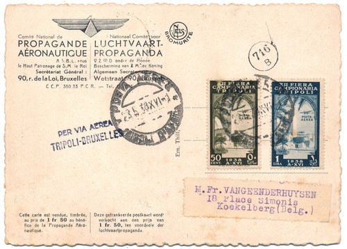 Italia libia 1938 - 1938, cartolina