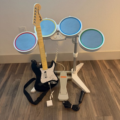 Nintendo wii rock band - rock, bundle