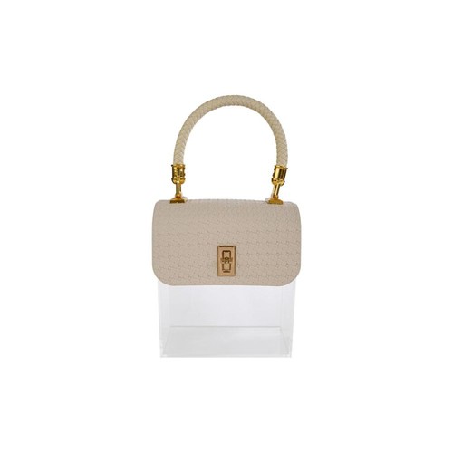 Scatola borsa plexi beige - scatola,