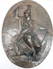 Antica targa da parete in