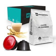 96 Cialde Capsule Caffè al Ginseng Compatibili Nescafé Dolce Gusto Neroristretto