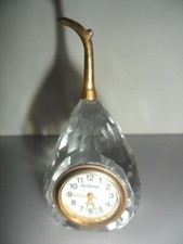 SWAROVSKI Crystal PERA CON OROLOGIO OGGETTO DA COLLEZIONE 