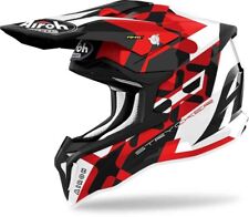 CASCO AIROH STRYCKER XXX RED GLOSS STRIK STKX55 MOTOCROSS ENDURO KEVLAR FIBER