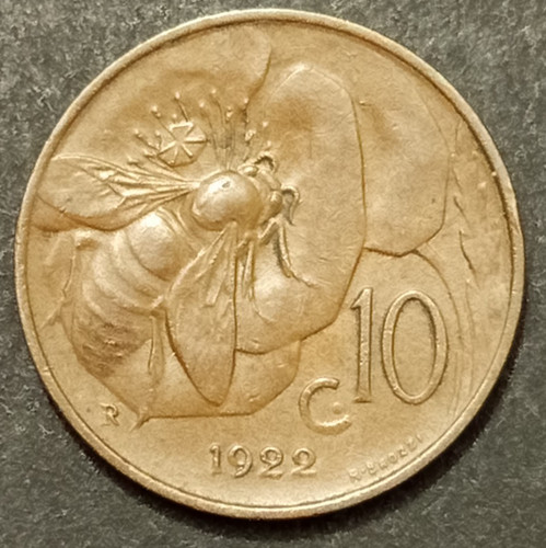 Centesimi lire ape 1922 - lire,