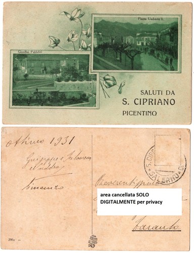 Cartolina cipriano - s.,