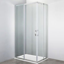 BOX DOCCIA CABINA RETTANGOLARE APERTURA ANGOLARE CRISTALLO 6 MM GARY TRASPARENTE