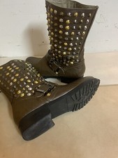 Stivaletto Marrone Con Borchie Tg. 37 Come Nuovo