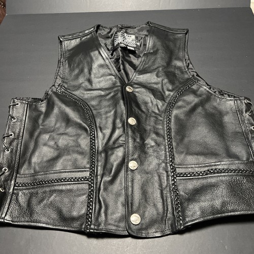 Gilet motociclista pelle - gilet,