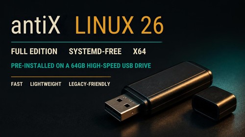 Antix linux unità flash - 26,