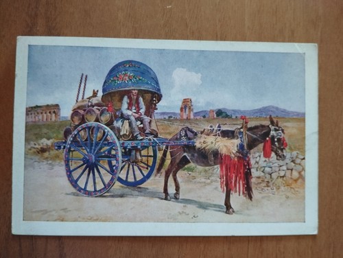 Roma costumi romani carro - roma,