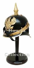 Elmetto prussiano Pickelhaube in ottone a punta prima guerra mondiale con...