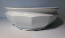 Molto Grande Art Decò 1931 Vaso Bacile Bianco Ceramica Lombarda Milano