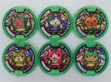 YoKai Orologio Frutta Nyan Medaglia Verde Set di 6 BANDAI Giapponese (YKM23)