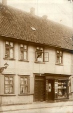FOTO CARTOLINA SALUTO DA MORINGEN SOLLING KREIS NORTHEIM AZIONE di ERNST LERBERG 1912