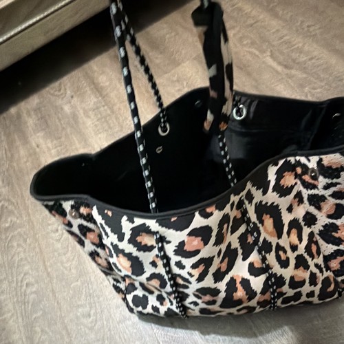 Borsa grande stampa leopardata