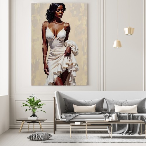 Elegante arte donna nera - ,, moda