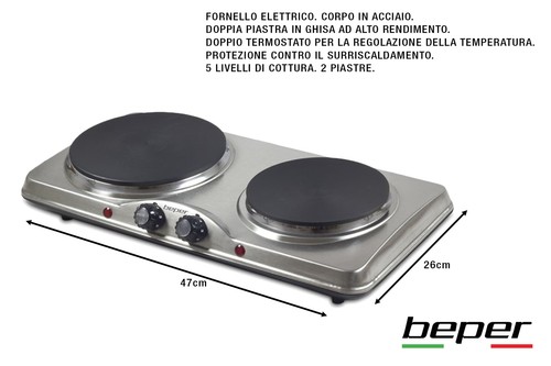 Fornello elettrico doppia - fornello,