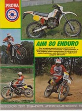 advertising TEST MOTO AIM  80 ENDURO 1981 MOTOITALIANE REGOLARITA ENDURO EPOCA