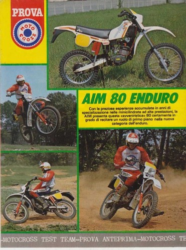 Advertising test moto aim 80 - advertising,