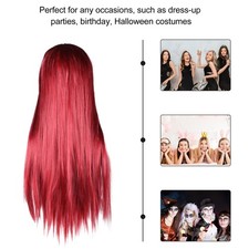 Parrucca rossa del vino con