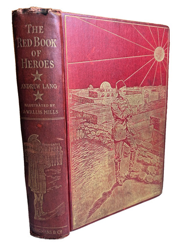 Antique 1909 red book heros - red, o
