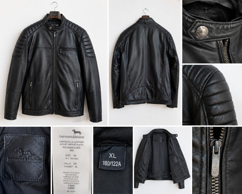 Giubbotto pelle uomo harmont - harmont, &