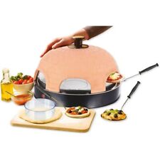 Emerio PO-115984 Pizzarette Forno Per Pizza Con Cappuccio In Terracotta