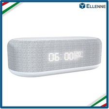 RADIOSVEGLIA LED CON RICARICA WIRELESS - Sveglia con Allarme con Timer, Luce LED