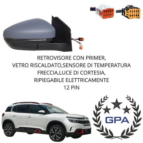 Specchio retrovisore elettrico - specchio,