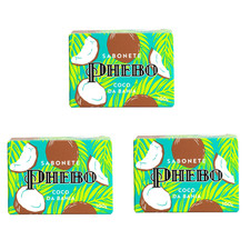Phebo - Origens - Kit de Sabonetes Barra Coco da Bahia (3 x 100Gr) (3 x 3,53 Oz)