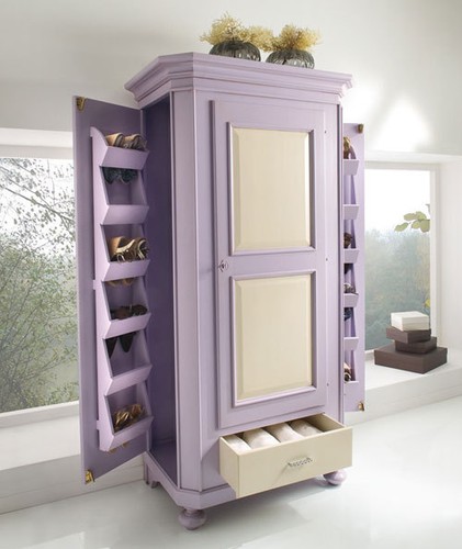 Armadio laccato con porta - laccato,