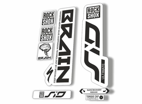 Adesivo decalcomania rock shox - decalcomania,