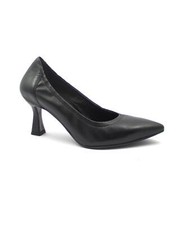 MELLUSO E5130W nero scarpe donna decolletè pelle punta tacco