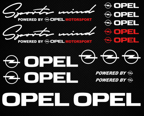 Set adesivi sticker opel - set,