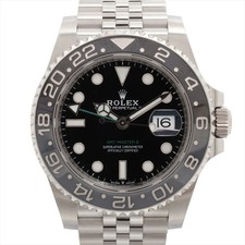 Rolex GMT Master II 126710GRNR SS SS AT quadrante nero 2 collegamenti aggiuntivi