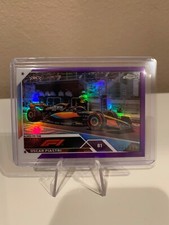 2023 Topps Chrome Formula F1 Oscar Piastri #42 Purple Refractor #227/399