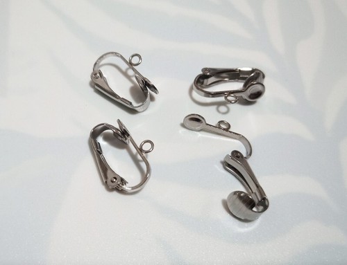 2coppie ganci orecchini clip - ganci, a