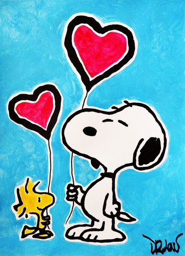 Love snoopy street art - dr.,