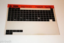 Yamaha XT 600 Z Parts Catalog