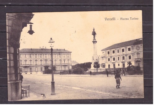 Cartolina vercelli piazza - cartolina,