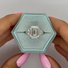 Fede Nuziale Taglio Smeraldo 4