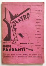 Index Bragaglia Teatro Indipendenti Rivista Bull.104 Ottobre-Novembre 1926 (L40)