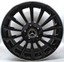 4 cerchi lega nuovi mercedes benz 5x112 r17 nero bordo diamantato lt005392