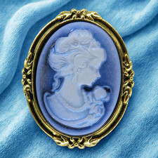 Spilla - cammeo - gemma -