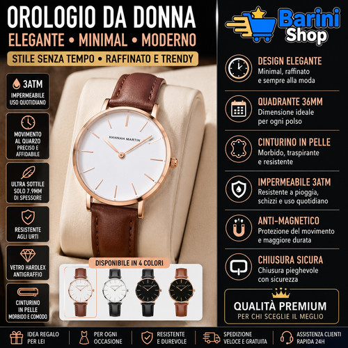Orologio donna elegante - , pelle