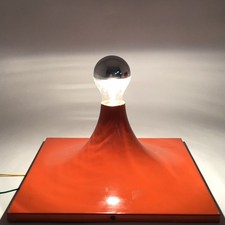 70s ORANGE WALL LAMP SCONCE