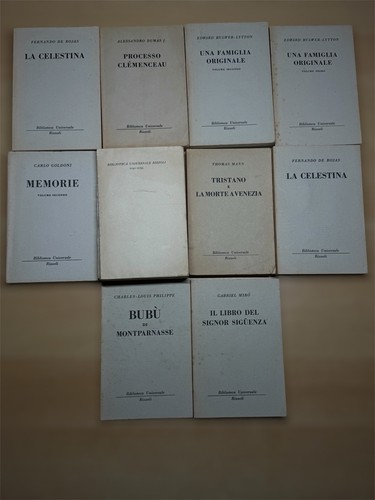 Lotto vecchi bur - lotto, rizzoli