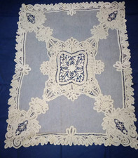 _Antica tovaglietta Art Déco francese_Tulle e merletto rinascimento_