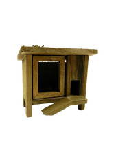 Gabbia in Legno Cm 3x6x6h Conigliera Pollaio Fattoria Conigli Galline Presepe